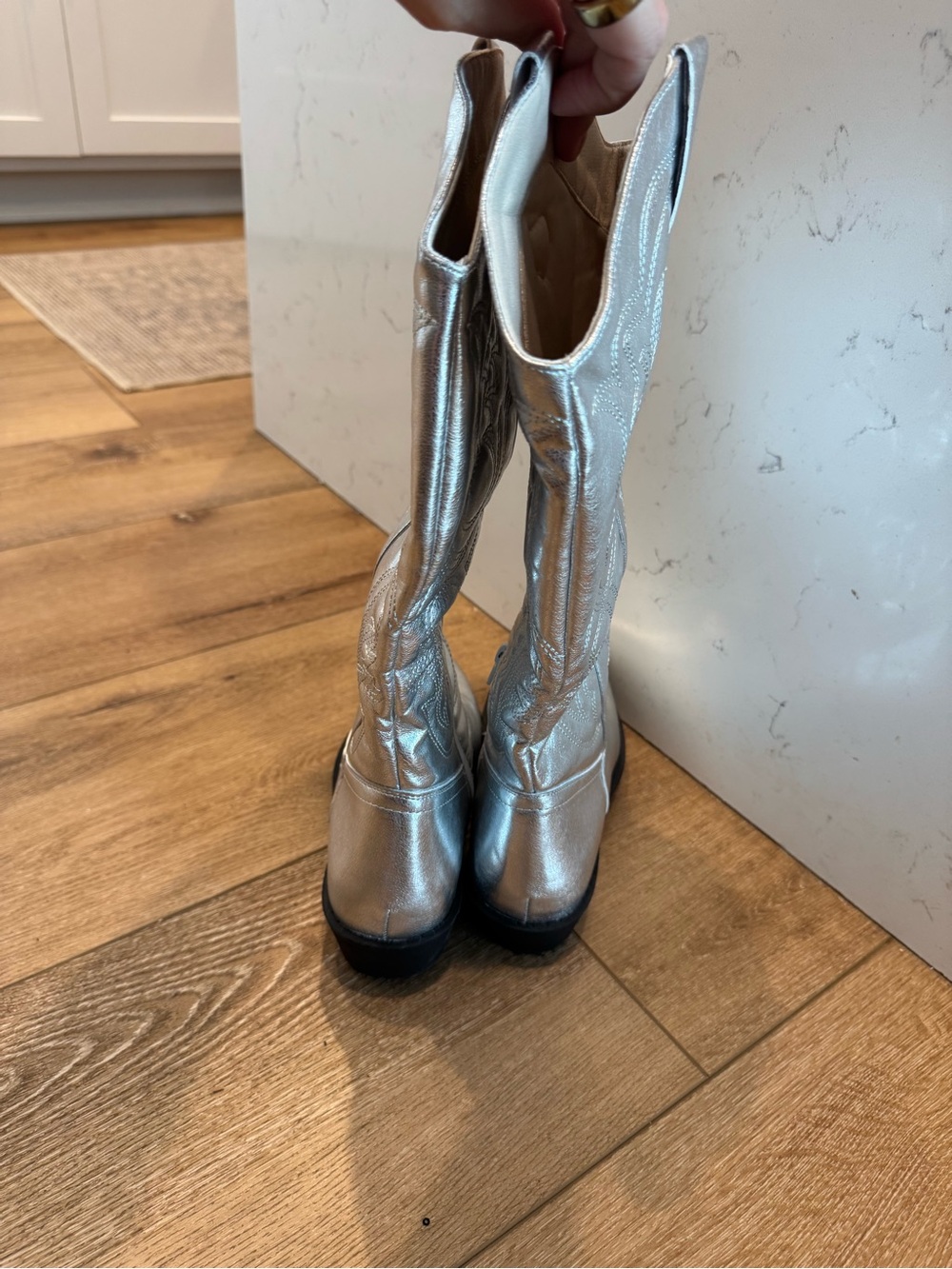 Journee Collection Chantry pointed-toe pull-on western boots size 8 - Picture 6 of 8